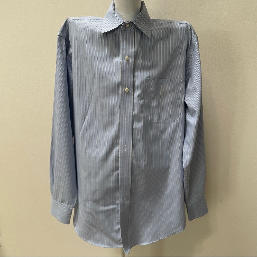 Ralph Lauren Light Blue Pinstripe Men’s Dress Shirt